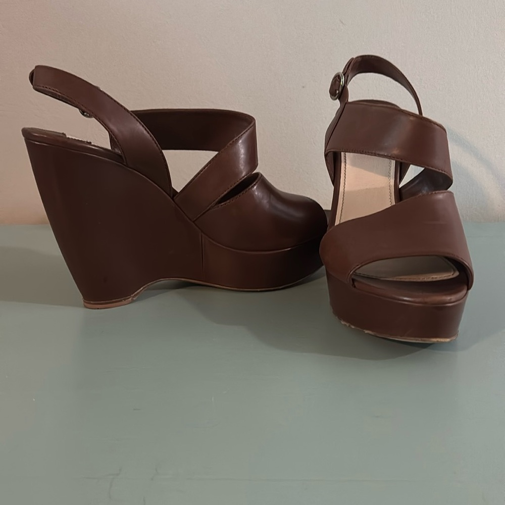 Brown Prada Wedges
